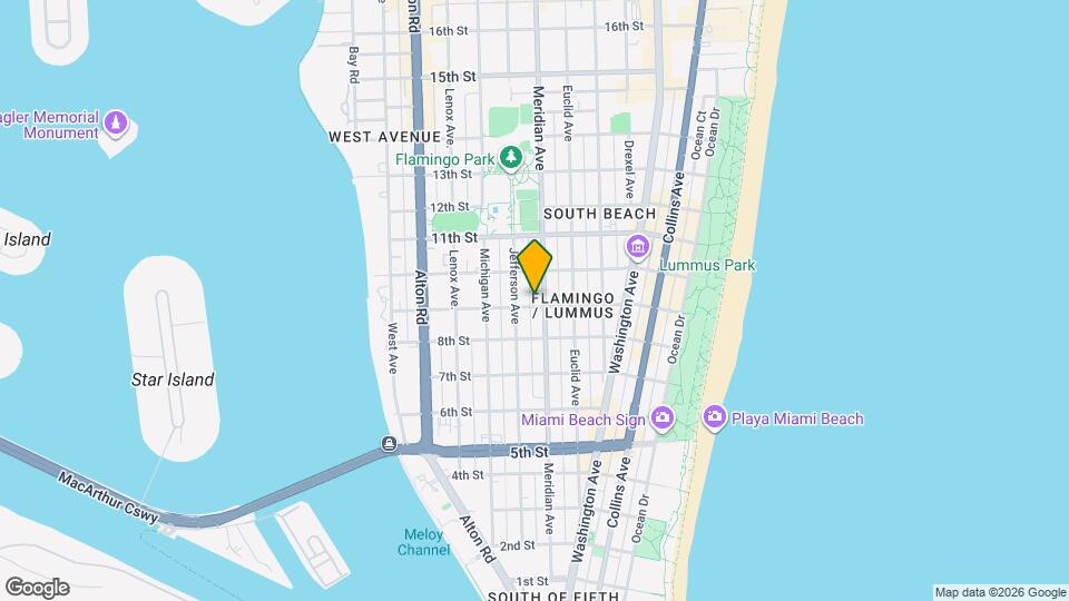 900 Euclid Ave Map and Location Details