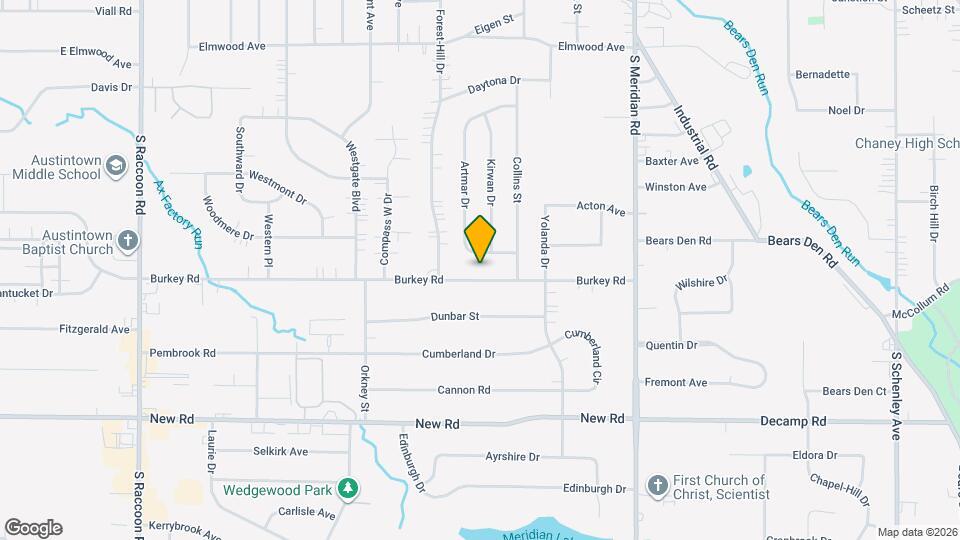 3860 Burkey Rd Map and Location Details