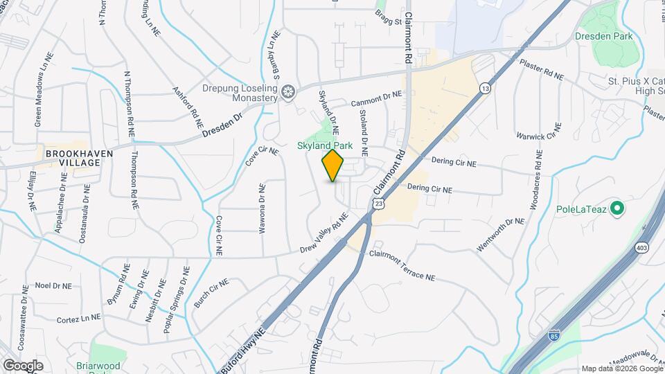 2500 Skyland Dr NE Map and Location Details