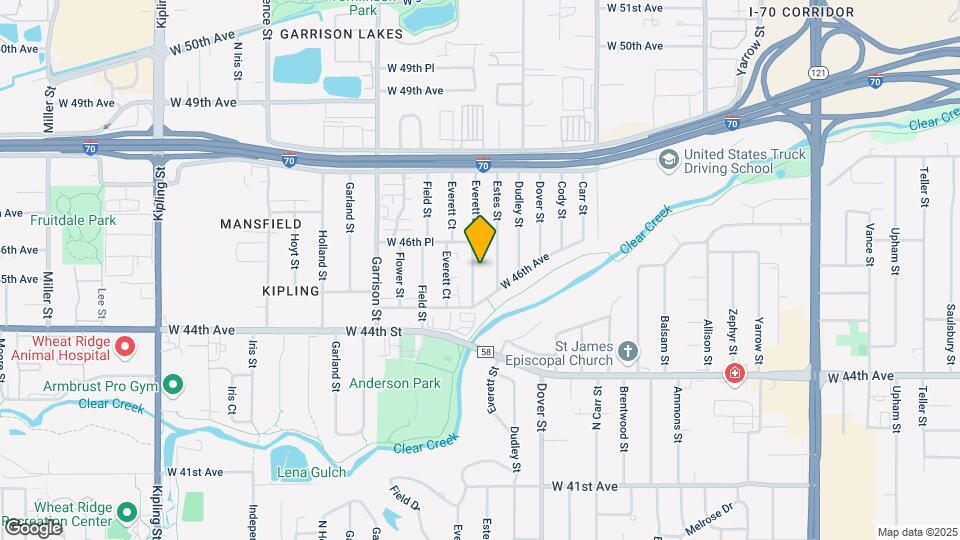 4560 Everett St Map and Location Details