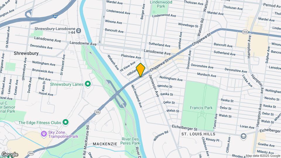 6938 Chippewa St Map and Location Details