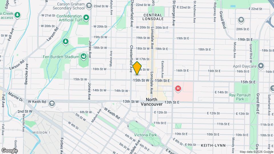 150 15th St W Map and Location Details