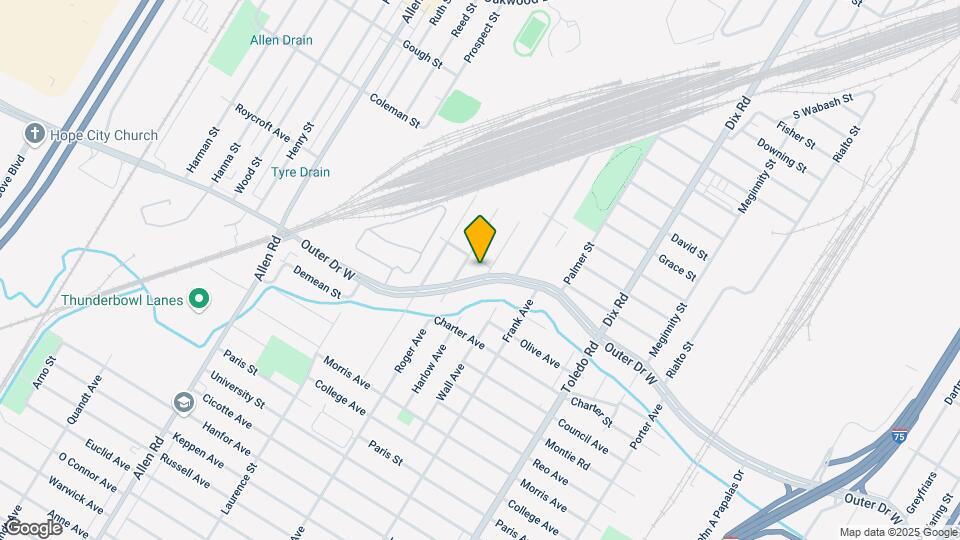 24691 W Outer Dr, Unit Apartment #6 Map and Location Details