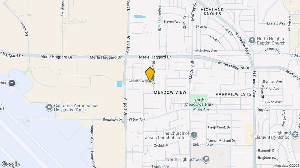3539 Pine Meadow Dr Map and Location Details