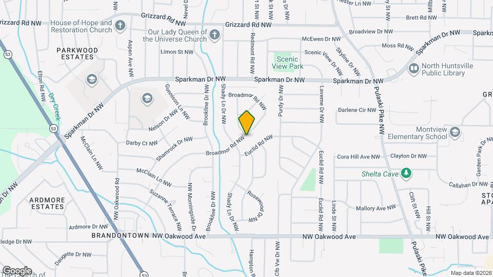 3725 Broadmor Rd NW Map and Location Details
