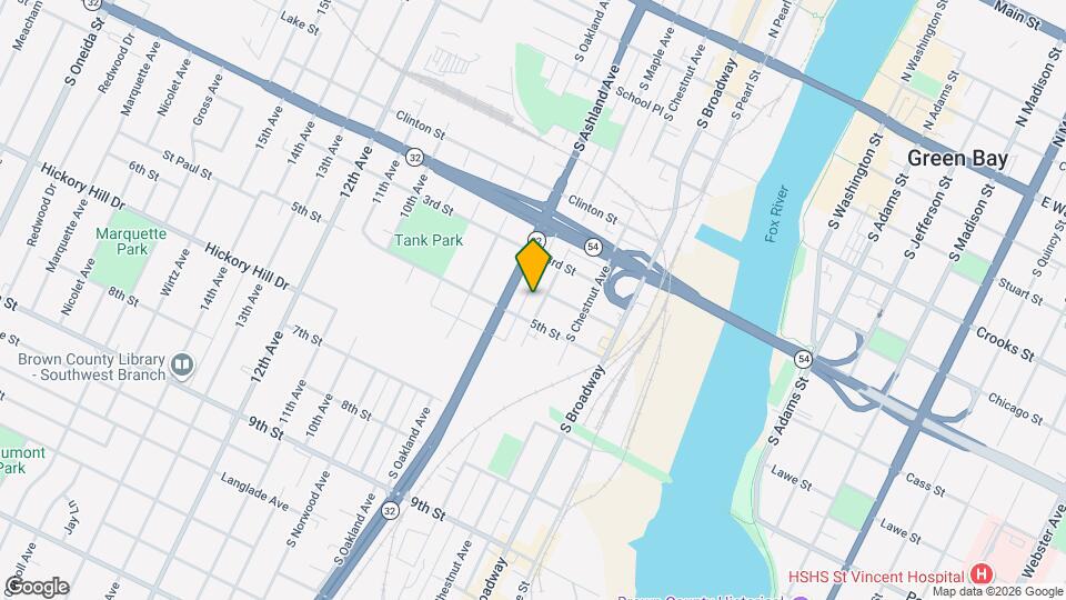 828 S Maple Ave Map and Location Details