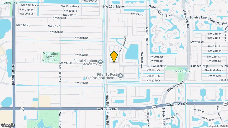 11044 NW 23rd Ct Map and Location Details