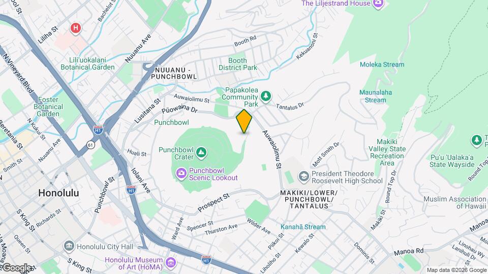 2155 Puowaina Dr Mapa y Detalles de la Ubicación