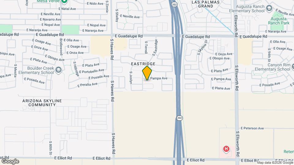 8616 E Posada Ave, Unit B Map and Location Details