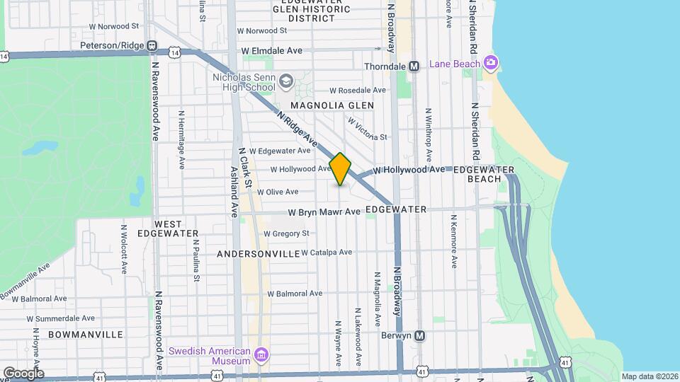 5629 N Wayne Ave, Unit G Mapa y Detalles de la Ubicación