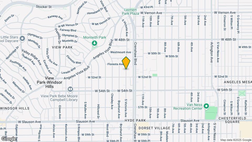 5131 S Victoria Ave Map and Location Details