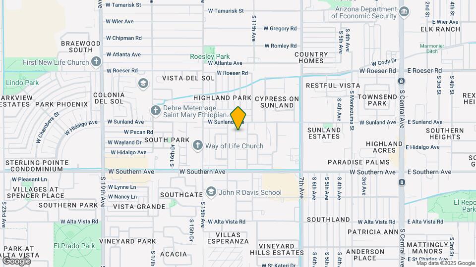 5633 S 12th Ln Map and Location Details