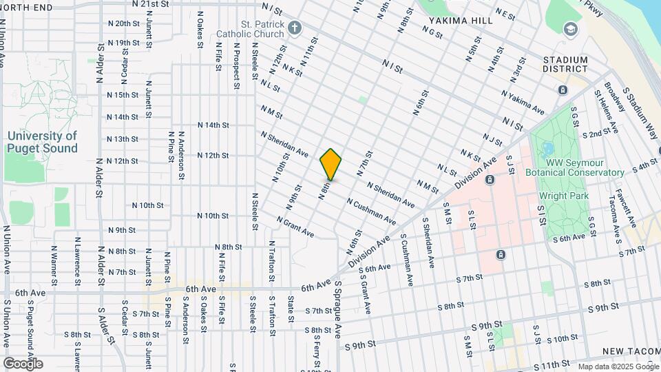 723 N Cushman Ave Map and Location Details