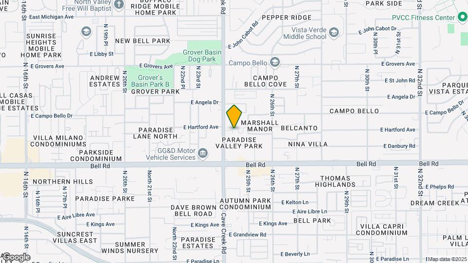 17223 N Cave Creek Rd Map and Location Details