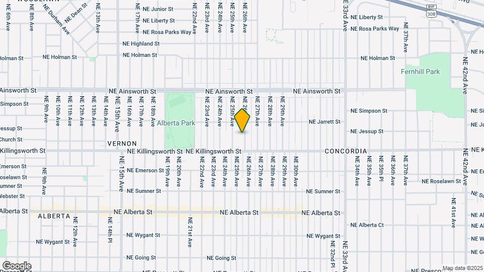 5619 NE 26th Ave Map and Location Details