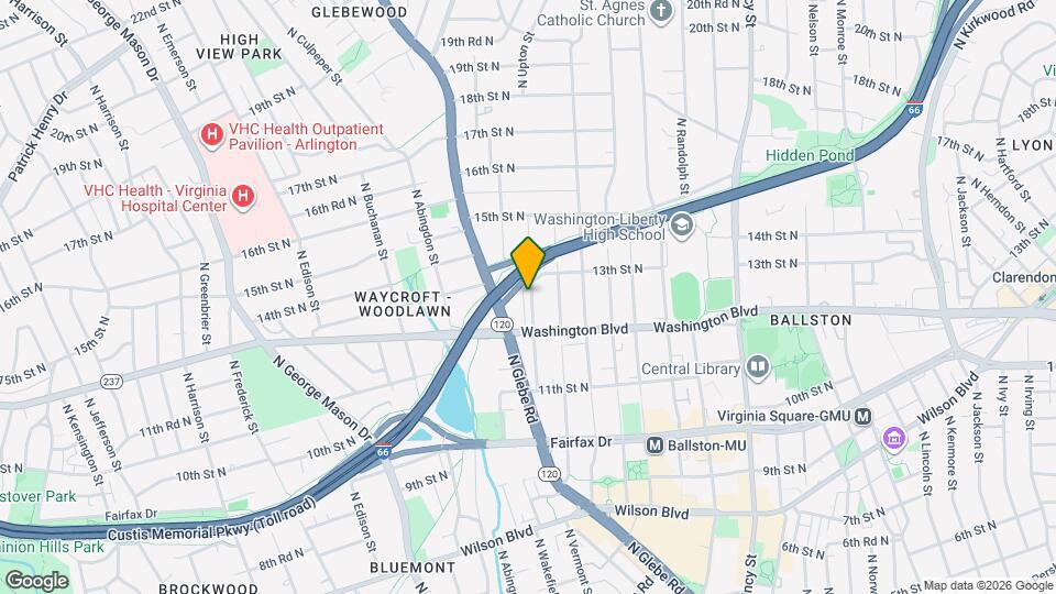 1232 N Vernon St Map and Location Details