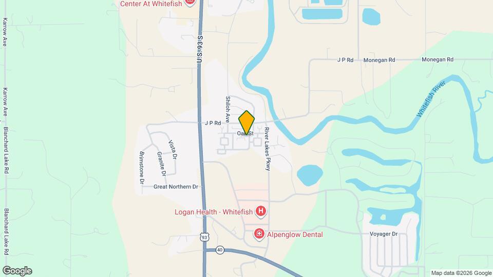 504 Silverleaf Dr, Unit 3 bed 2.5 bath condo in Whitefish Map and Location Details