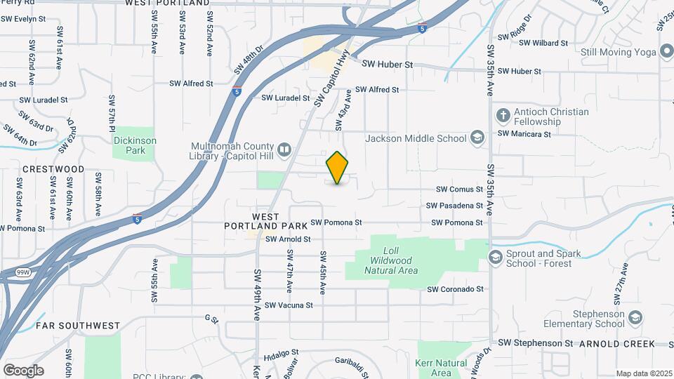 4360 SW Dickinson St Map and Location Details