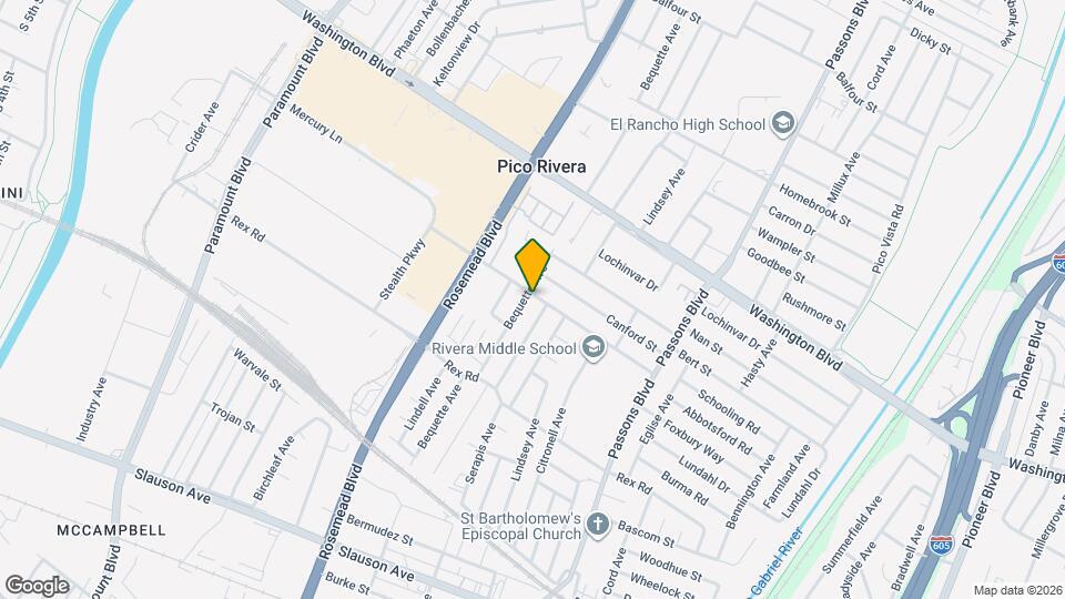 9102 Danbridge St Map and Location Details