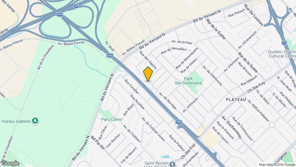 600 de Norvège Av Map and Location Details