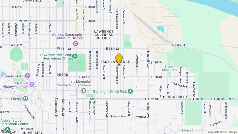 1212 Pennsylvania St Map and Location Details