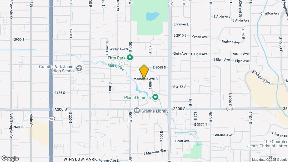 550 E Mansfield Ave Map and Location Details