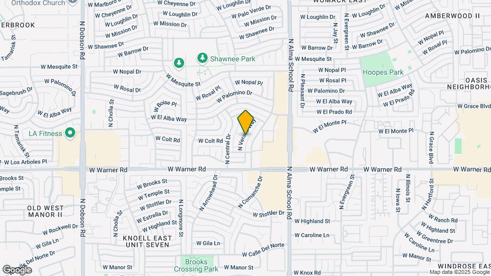 2103 N Verano Way Map and Location Details