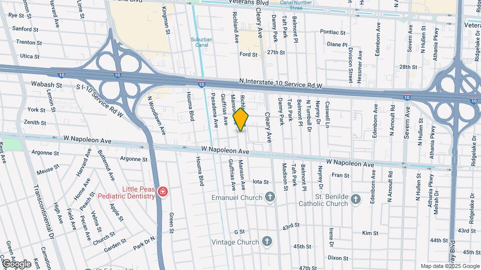 2125 Manson Ave Map and Location Details