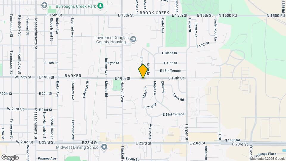 1207 E 19th St Map and Location Details