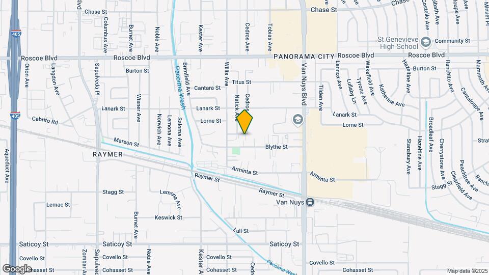 14720 Strathern St Map and Location Details