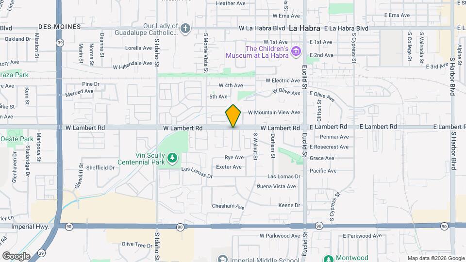620 W Lambert Rd Map and Location Details