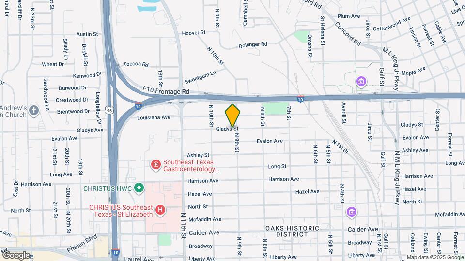 2515 Gladys St Map and Location Details