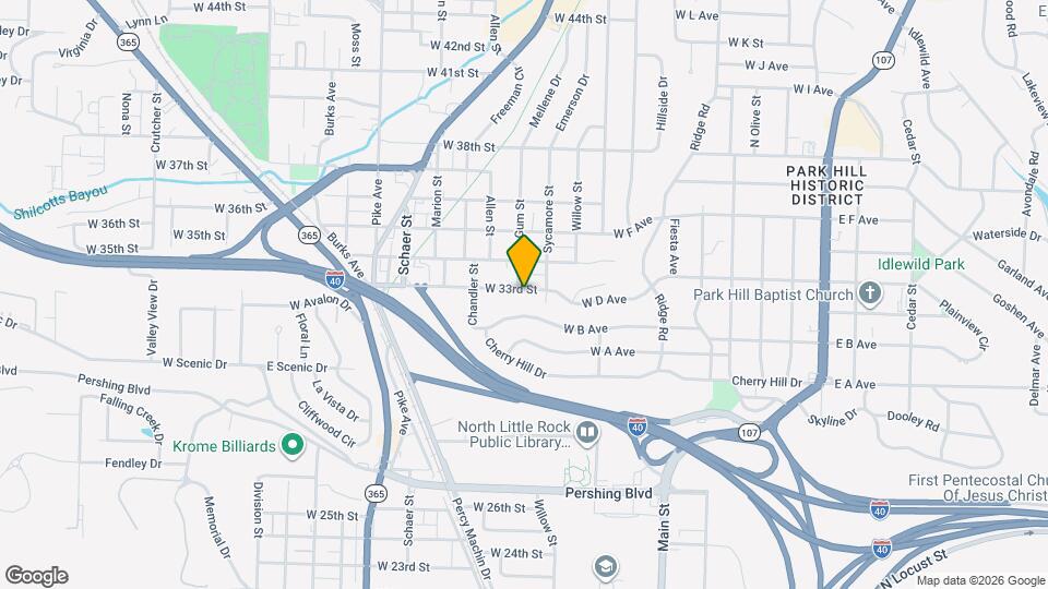 520 W 33rd St Map and Location Details