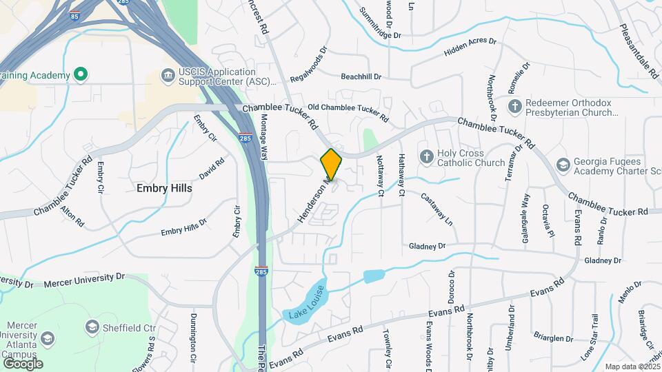 3301 Henderson Mill Rd Map and Location Details