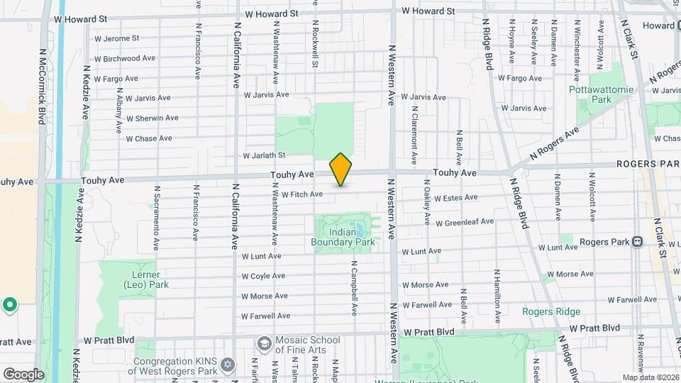 2534 W Fitch Ave Mapa y Detalles de la Ubicación