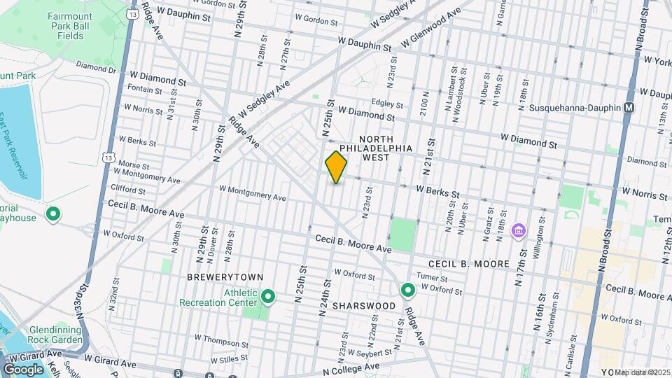 1829 N Ringgold St Map and Location Details