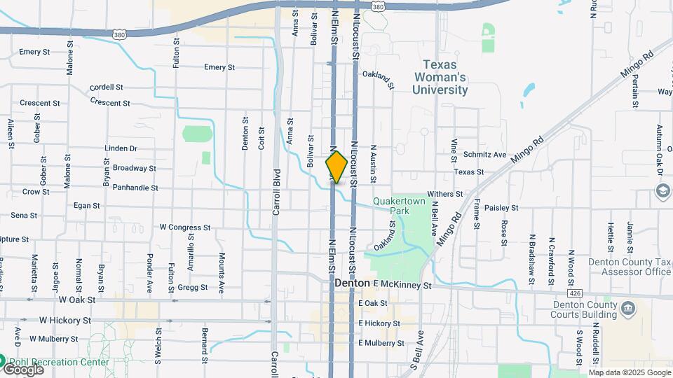 808 N Elm St Map and Location Details