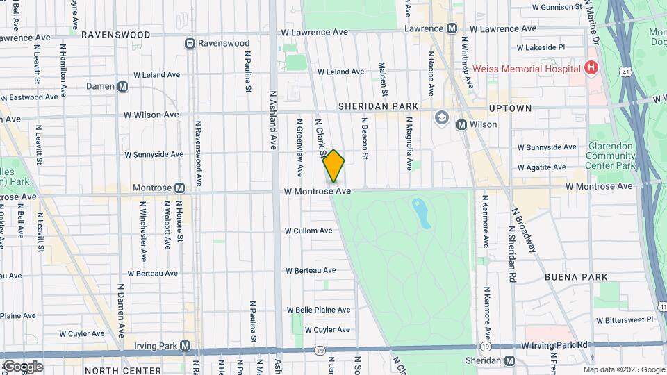 4401 N Clark St Map and Location Details