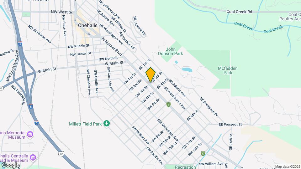 Chehalis Manor Apartments Map and Location Details