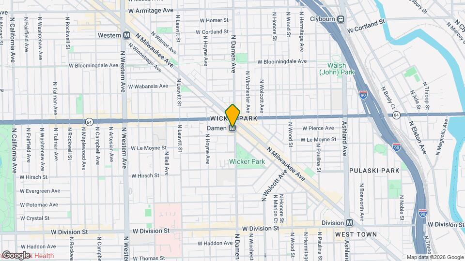 1550 N Damen Ave, Unit SI ID1568457P Mapa y Detalles de la Ubicación
