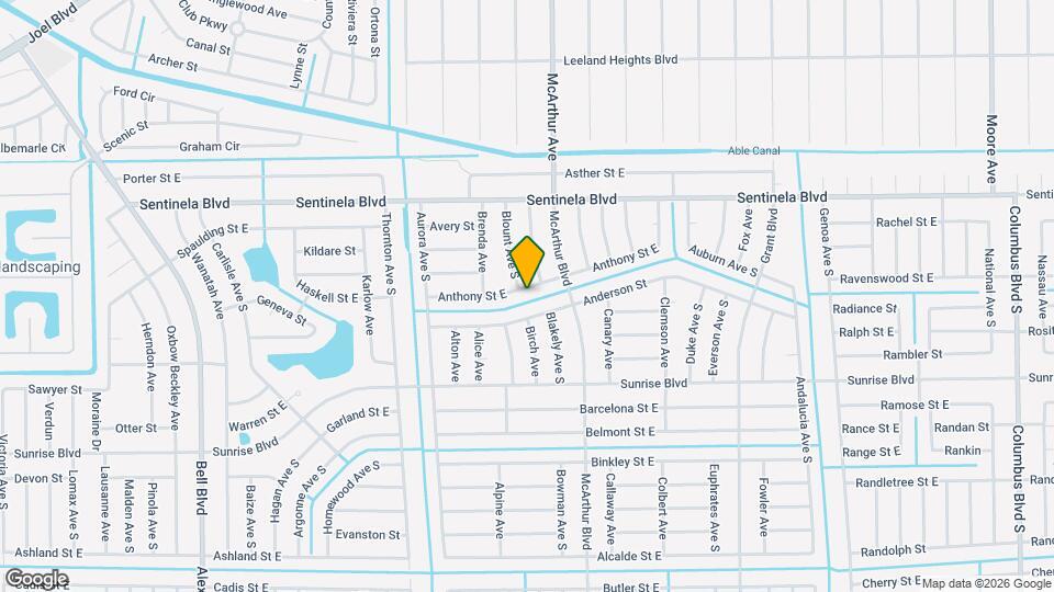 936 Anthony St E Map and Location Details