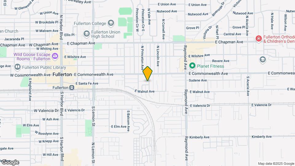 717 E Santa Fe Ave Map and Location Details