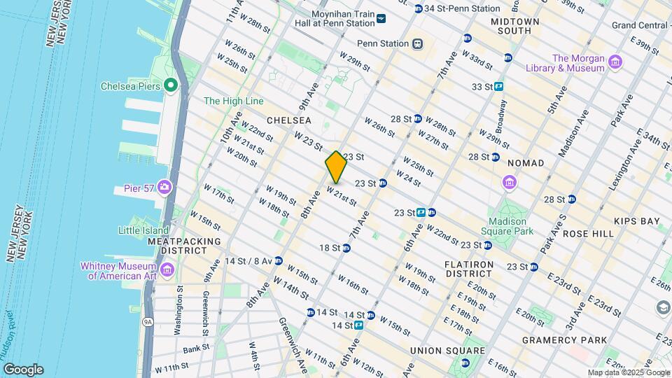 249 W 21st St Map and Location Details