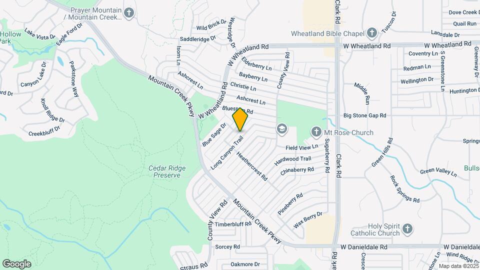 7235 Long Canyon Trail Map and Location Details