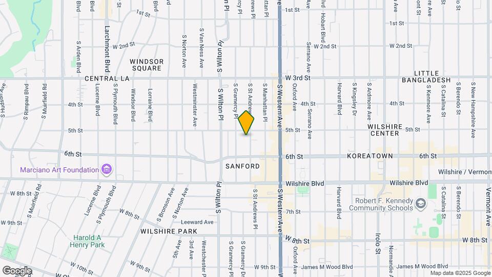 515 S St Andrews Pl Map and Location Details