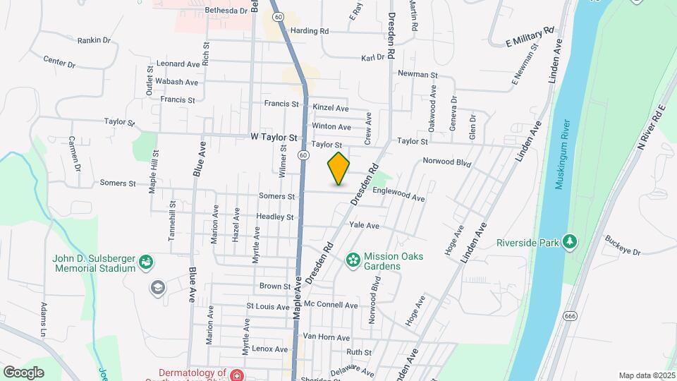 525 Brookover Ave Map and Location Details