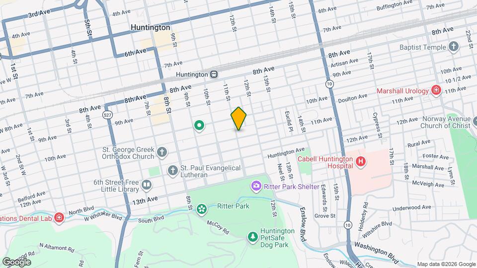 1028 11th St, Unit 1 Map and Location Details