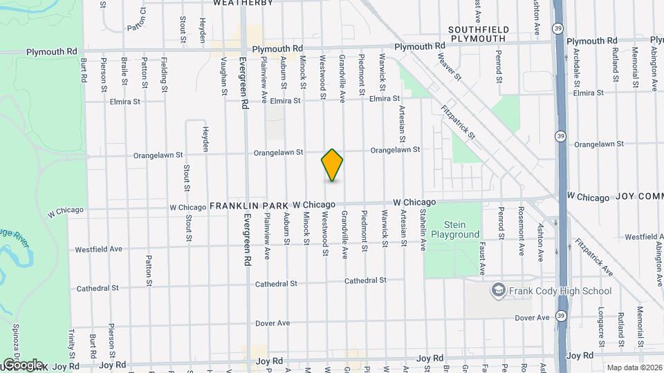 9554 Westwood St Map and Location Details