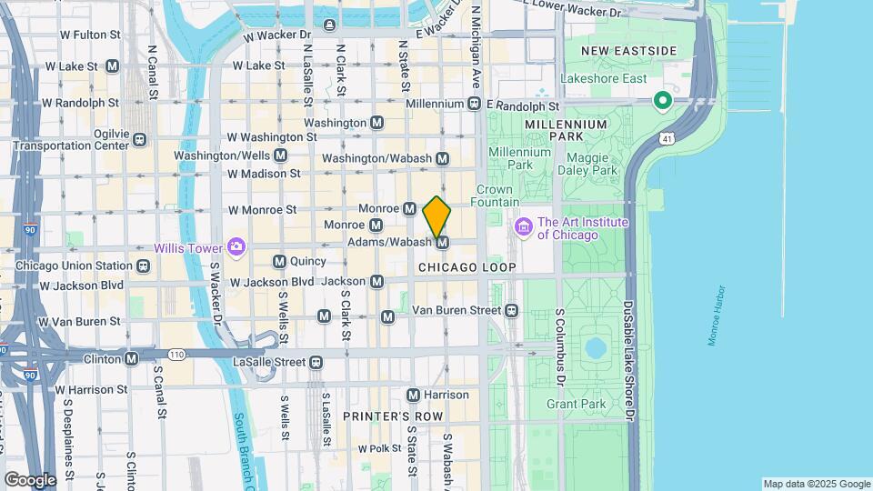 33 E Adams St, Unit 1 Map and Location Details