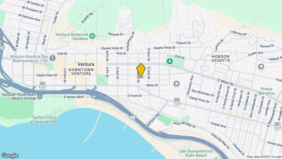 156 S Laurel St Map and Location Details